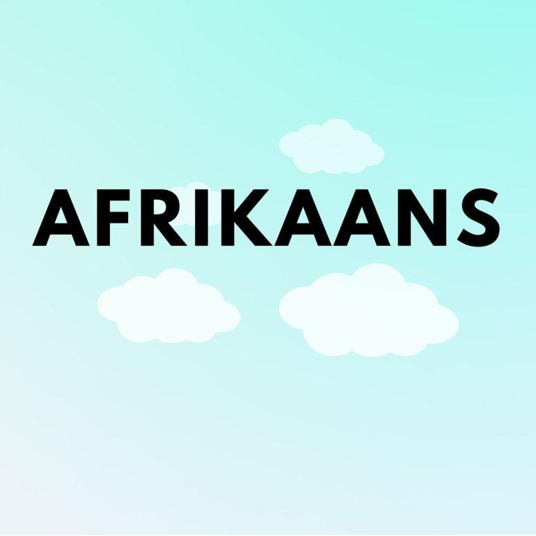 Afrikaans